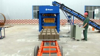 Автоматическая линия для производства шлакоблока и кирпича