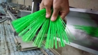 Линия выпуска полипропиленового ворса дисковых щеток и метел