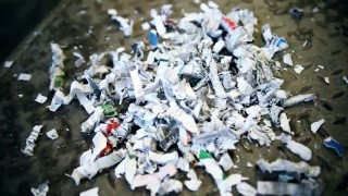 Шредер двухроторный на бумаге