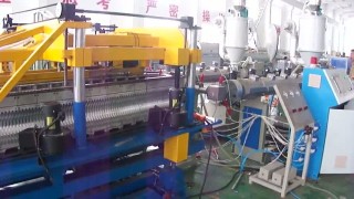Линия+для ПЭ трубы/Экструзионная линия для производства гофротрубы/Новая линия для гофротрубы ПЭ