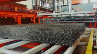 Автоматическая линия сварки сетчатых 3D ограждений WP-3100 со встроенным гибочником94