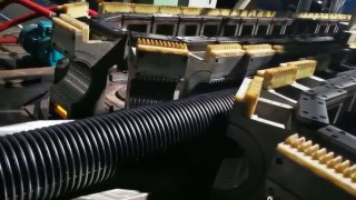 Линия+для ПЭ трубы/Экструзионная линия для производства гофротрубы/Новая линия для гофротрубы ПЭ70