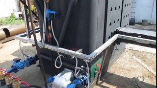 Котел на сырой шелухе, щепе, опилках