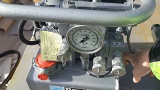 Домкрат двухшланговый PAUL 240кН для натяжения арматуры каната проволоки