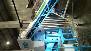 Транспортер ленточный, наклонный конвейер