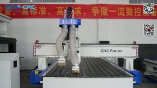 SIGN-1325ATC-M2 пневматический станок с двумя головами для обработки мебелей