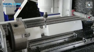 Фрезерный станок с поворотной осью для изделий 3Д круглых