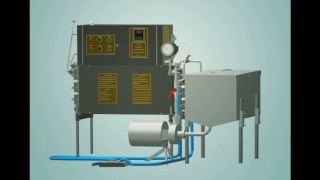 Пастеризатор молока проточный на 200 л УЗМ-0,2