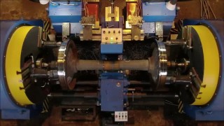 Станок КС1836Ф2 колесотокарный гидрокопировальный с ЧПУ Delta для обточки колесных пар с выкаткой