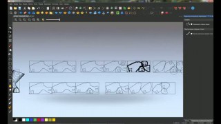 Видео кратко показывает этапы подготовки файлов для резки объемного тела из пенопласта по методу сечений.