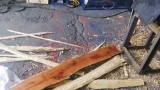 Окорочный станок для горбыля мод. ОС 400