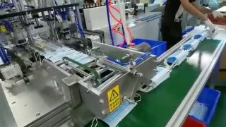 Линия для производства медицинских масок без приваривания ушек 100 штук в минуту70