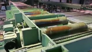 Рольганг приводной с цепным сбросом