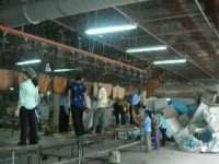 Automatic electrostatic painting line